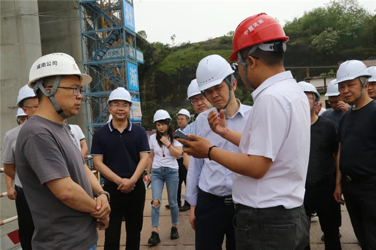 遂宁市交通运输局调研成南高速扩容lj6标涪江特大桥 2024年4月16日下午，遂