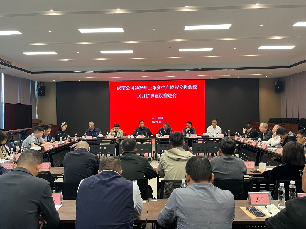 成南公司组织召开2025年三季度生产经营分析会暨10月扩容建设推进会