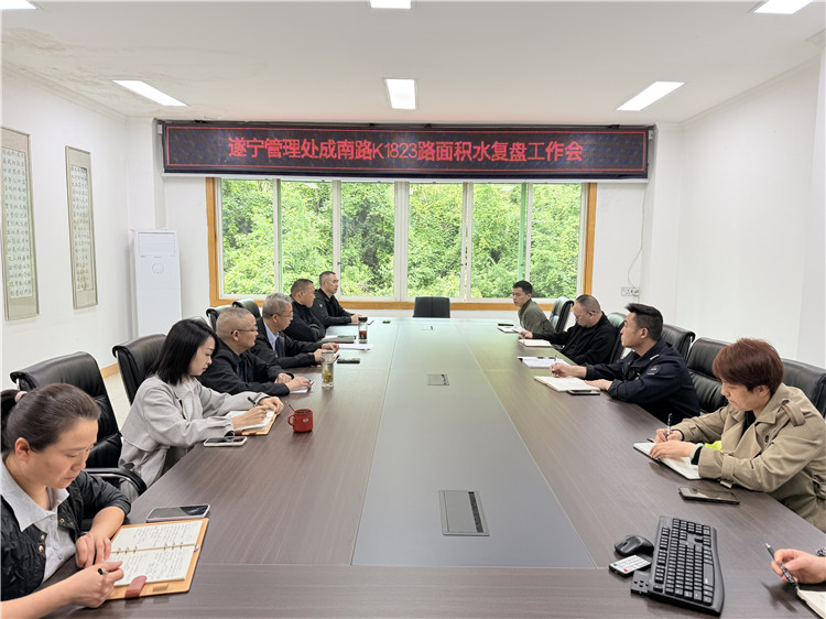 成南公司遂宁管理处召开道路交通事故处置复盘会.JPG