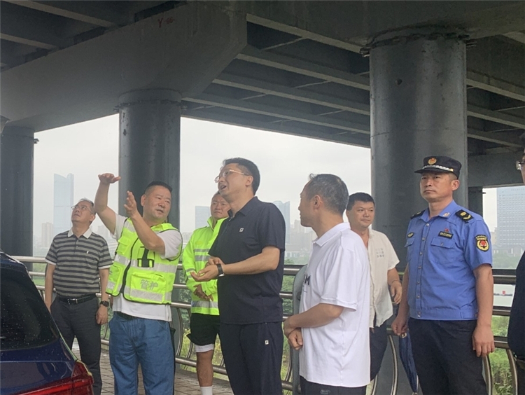南充市政府副市长、党组成员李玉甫督导成南高速嘉陵江特大桥安全管养工作.jpg