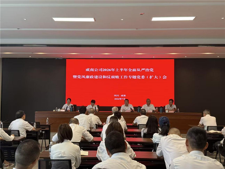成南公司召开2026年上半年全面从严治党暨党风廉政建设和反腐败工作专题党委（扩大）会.png